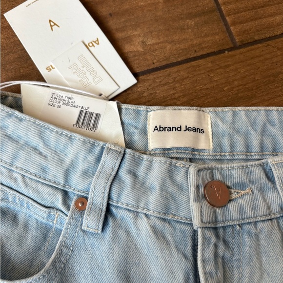 ABRAND 94 High Slim 'Daisy Blue' NWT size 25 - Picture 5 of 5